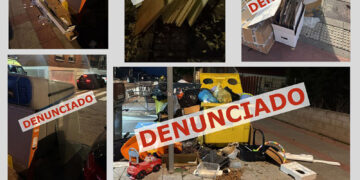 La Policía Local de Azuqueca ha cursado en noviembre diez denuncias por el mal uso de los contenedores y abandono de escombros