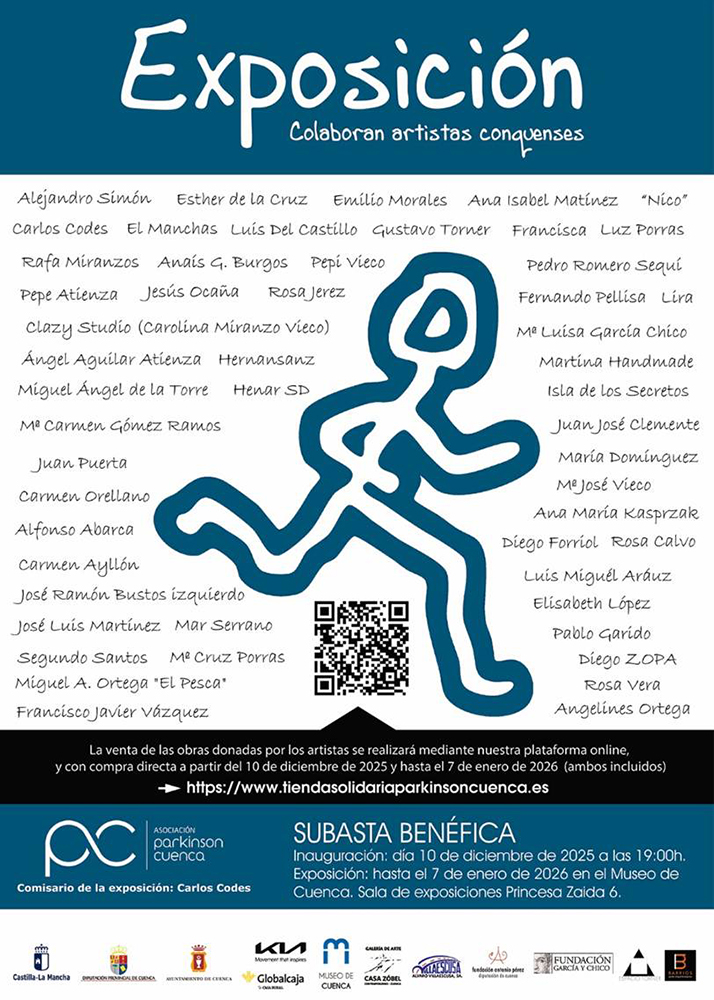 La Sala Princesa Zaida acoge la IX Exposición Benéfica a favor de la Asociación Parkinson Cuenca 2 La Sala Princesa Zaida acoge la IX Exposición Benéfica a favor de la Asociación Parkinson Cuenca