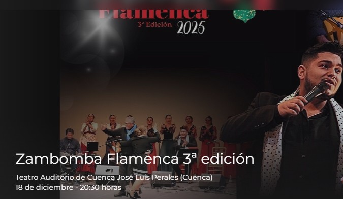 Llegan los villancicos con más arte y alegría al Auditorio de Cuenca con la tercera Zambomba Flamenca 2 Llegan los villancicos con más arte y alegría al Auditorio de Cuenca con la tercera Zambomba Flamenca