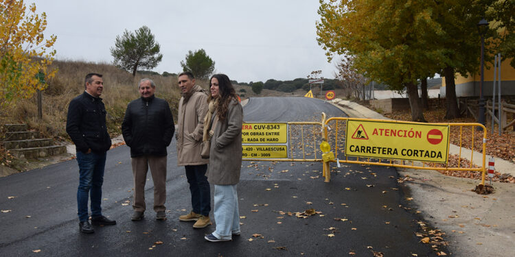 Martínez Chana confía que antes de final de año concluya la reparación de la carretera entre Belmonte y Rada de Haro