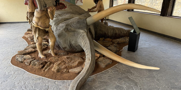 Tamajón inaugura su nueva escena paleolítica en un encuentro científico de referencia