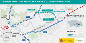Transportes adjudica la redacción del proyecto del ramal de conexión entre la TO-22 y la TO-23 del tramo Toledo-Ocaña de la A-40 para completar la autovía entre Maqueda y Cuenca
