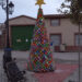 Un espectacular árbol de ganchillo de ocho metros inaugurará la Navidad en Villar de Cañas