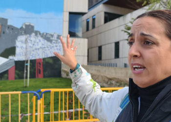 Entrevista. Cristina Domínguez Segovia (Crisdose), muralista conquense, y su obra en el edificio de Geacam