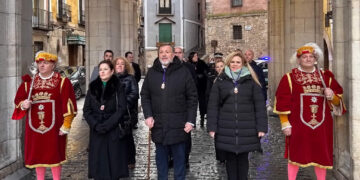 La nieve, la lluvia y el frío no deslucen los actos en honor a San Julián, patrón de Cuenca