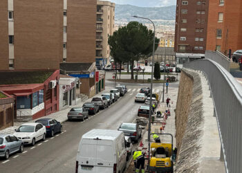 Avanza el Plan de Mantenimiento Urbano de Cuenca con el arreglo del acerado de Eras del Tío Cañamón