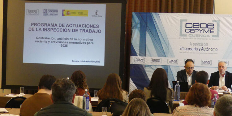 CEOE-Cepyme Cuenca convoca a sus empresas el 29 de enero a una jornada sobre actuaciones de inspección de trabajo