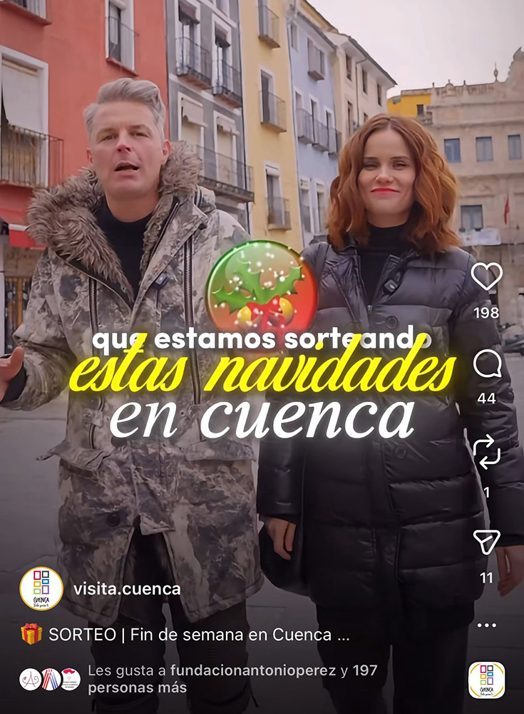 Éxito del sorteo para la promoción turística de Cuenca en redes sociales con más de 116.000 visualizaciones 2 Éxito del sorteo para la promoción turística de Cuenca en redes sociales con más de 116.000 visualizaciones