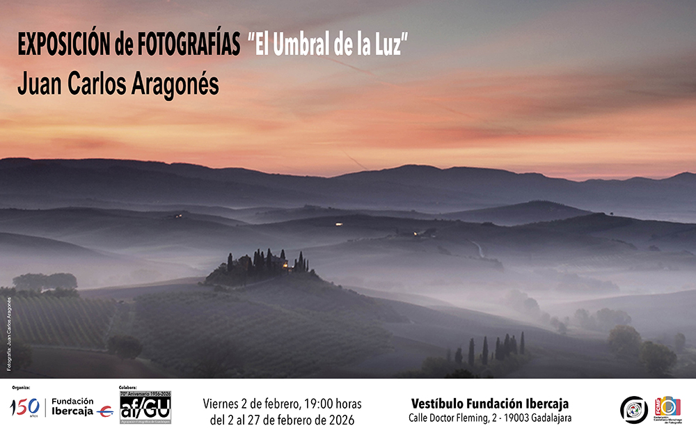 Juan Carlos Aragonés captura la quietud del tiempo en su nueva exposición «El umbral de la luz» en Guadalajara 2 Juan Carlos Aragonés captura la quietud del tiempo en su nueva exposición «El umbral de la luz» en Guadalajara