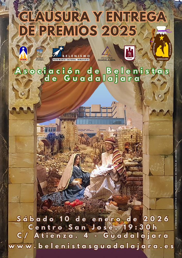 La Asociación de Belenistas de Guadalajara cierra una campaña histórica con más de 70.000 visitas y entrega sus premios este sábado 2 La Asociación de Belenistas de Guadalajara cierra una campaña histórica con más de 70.000 visitas y entrega sus premios este sábado