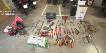 La Guardia Civil de Cuenca desarticula un grupo criminal dedicado a los robos en explotaciones agrícolas