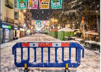 La Policía Local de Cuenca despliega un dispositivo preventivo en cruces clave ante la alerta por nieve