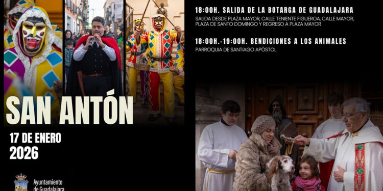 La botarga de Guadalajara acompañará la bendición de animales por San Antón 1 La botarga de Guadalajara acompañará la bendición de animales por San Antón