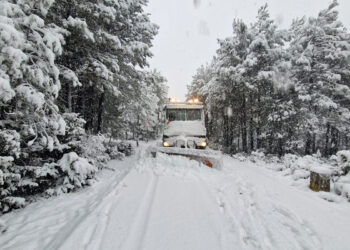 La nieve 'Kristin' pone en jaque a Cuenca Junta y Diputación despliegan un dispositivo especial de urgencia