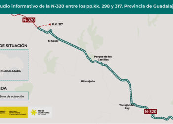 Transportes adjudica la redacción del estudio informativo para la mejora de la carretera N-320 entre Cabanillas del Campo y El Casar