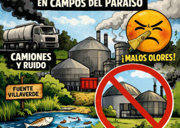 Vecinos de Campos del Paraíso inician una movilización contra una planta de biometano que amenaza el entorno, la salud y el territorio