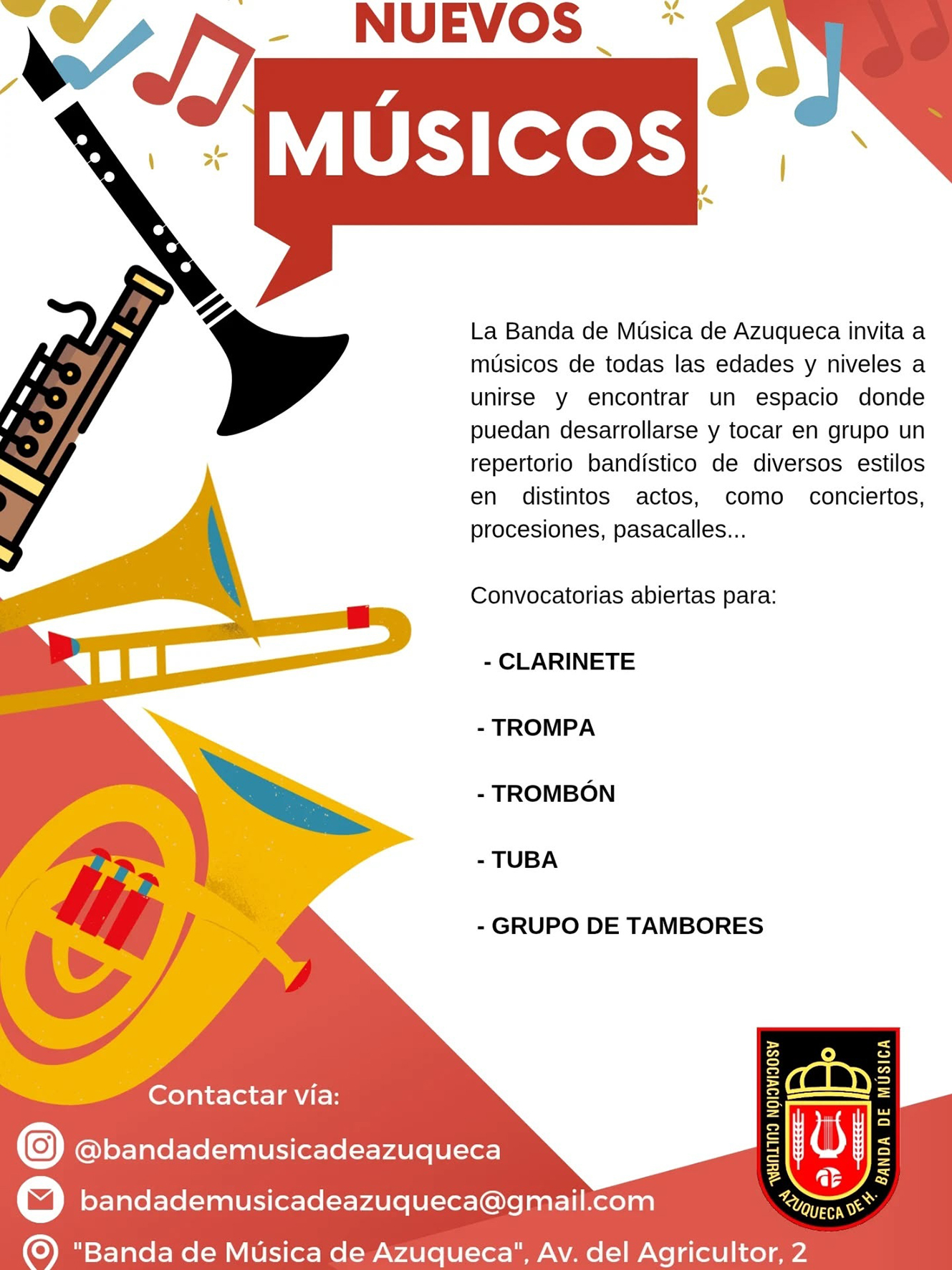 banda busca musicos