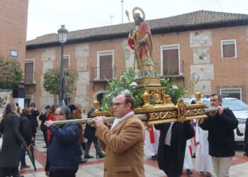 Cabanillas celebra San Blas…, contra los elementos