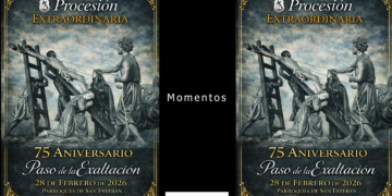 Cuenca. Vídeo 4K. Momentos de la Procesión Extraordinaria del 75 Aniversario de La Exaltación