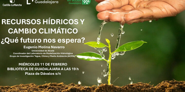 Conferencia sobre recursos hídricos y cambio climático en la Biblioteca de Guadalajara