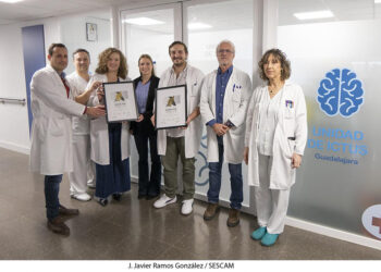 El Hospital Universitario de Guadalajara obtiene un importante reconocimiento internacional por su excelencia en la atención al ictus