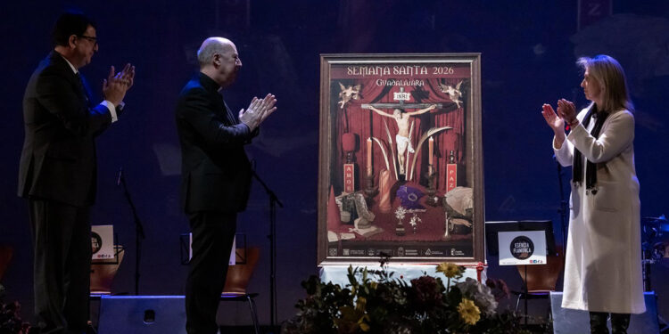 El cartel de Semana Santa 2026 de Guadalajara se convierte en un altar vivo que reúne la iconografía de todas las hermandades