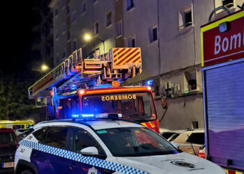 Incendio en un edificio de la calle Escritor Florencio Martínez Ruiz de Cuenca sin heridos