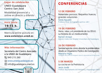 Comienza el XIX Ciclo de Conferencias “Los jueves de la  Ciencia” en la UNED de Guadalajara
