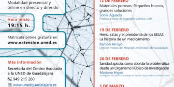 Comienza el XIX Ciclo de Conferencias “Los jueves de la  Ciencia” en la UNED de Guadalajara