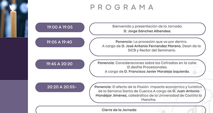 La Junta de Cofradías celebra este viernes la II Jornada de Convivencia y Formación para Hermandades de la Semana Santa de Cuenca 1 La Junta de Cofradías celebra este viernes la II Jornada de Convivencia y Formación para Hermandades de la Semana Santa de Cuenca