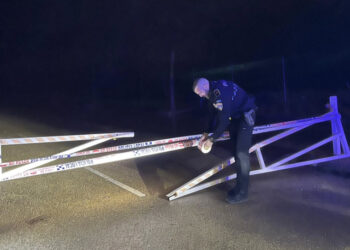 La Policía Local de Cuenca denuncia nuevos daños en la barrera del circuito de bicicletas de la calle Francisco Suay