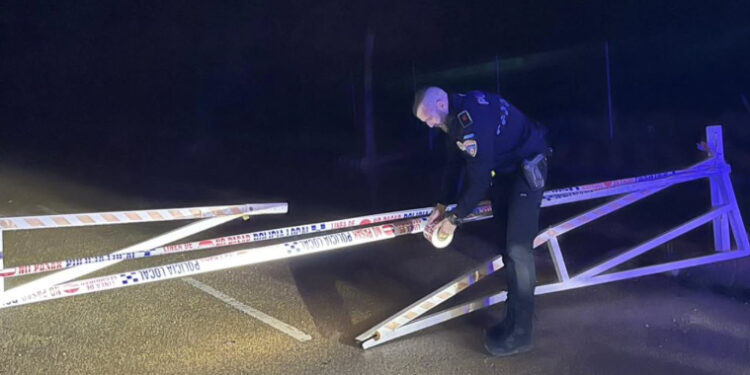 La Policía Local de Cuenca denuncia nuevos daños en la barrera del circuito de bicicletas de la calle Francisco Suay