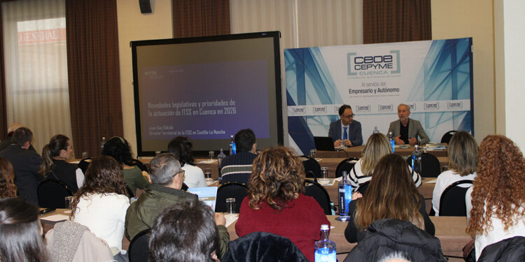 Medio centenar de empresarios conocen las actuaciones de la inspección de trabajo con CEOE-Cepyme Cuenca