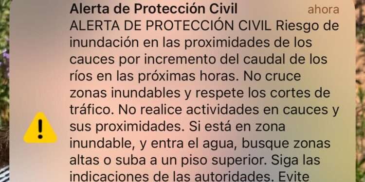 Por qué ha sonado tu móvil Protección Civil activa el sistema ES-Alert en Cuenca por riesgo de inundación