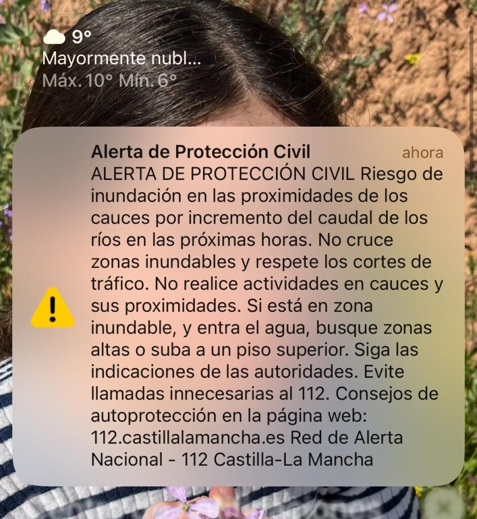 Por qué ha sonado tu móvil Protección Civil activa el sistema ES-Alert en Cuenca por riesgo de inundación