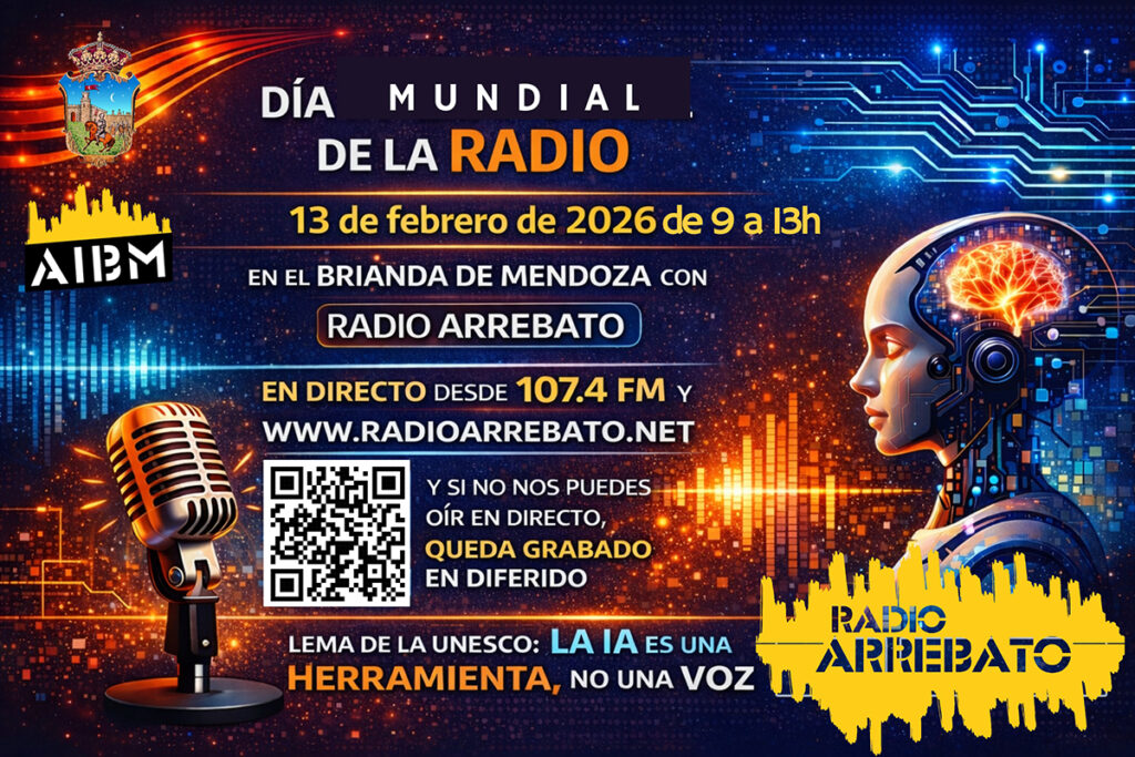 Radio Arrebato y el IES Brianda de Mendoza analizan el impacto de la IA en un programa especial por el Día Mundial de la Radio