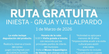 Ruta gratuita el 1 de marzo para visitar Iniesta y conocer los sabores tradicionales de Graja de Iniesta y Villalpardo