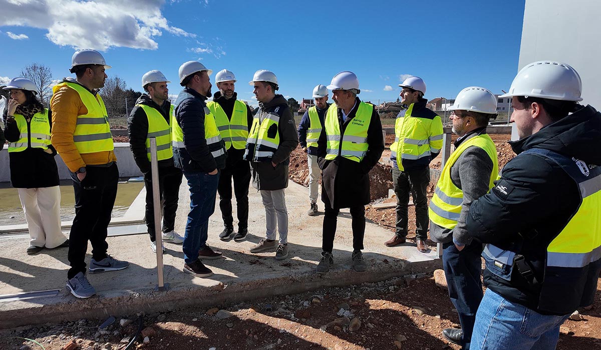 Visita oficial del Ayuntamiento de Cabanillas a las obras del Centro Acuático Municipal