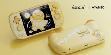 AYANEO lanza la consola retro Pocket AIR Mini × B.Duck, una edición limitada con guiño nostálgico