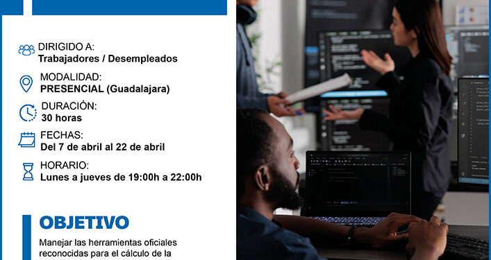 Abierto el plazo de inscripción para el curso gratuito de software de aplicación en la certificación energética de edificios de CEOE-Cepyme Guadalajara