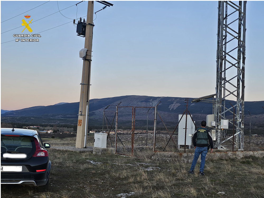Azuqueca de Henares dos detenidos tras ola de sabotajes en repetidores que dejó sin cobertura a pueblos de Segovia