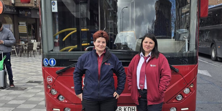 CCOO reconoce a las conductoras de autobuses de Cuenca con motivo del 8M