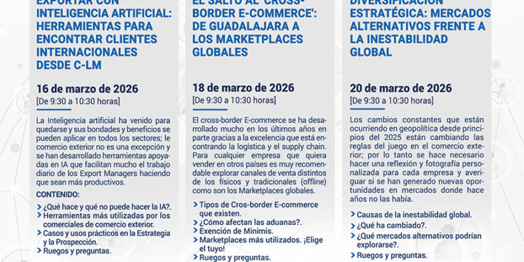 CEOE-Cepyme Guadalajara impulsa un nuevo ciclo de jornadas virtuales sobre internacionalización empresarial 1 CEOE-Cepyme Guadalajara impulsa un nuevo ciclo de jornadas virtuales sobre internacionalización empresarial