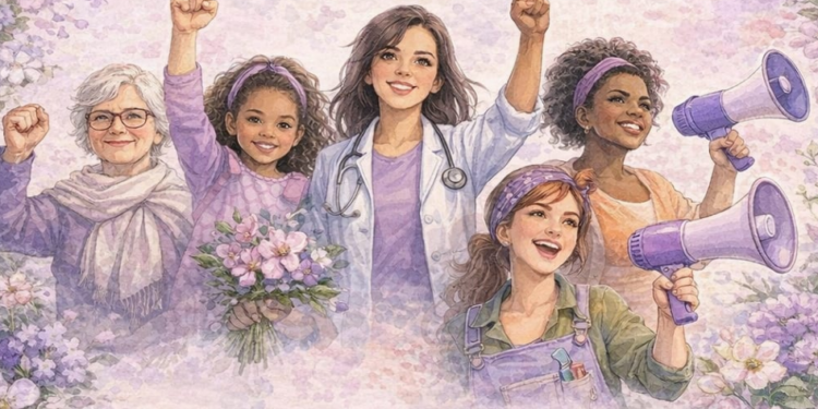 Chillarón de Cuenca. Concursos, talleres, tertulias, lecturas, colgado de mandiles  y comida en el Día de la Mujer