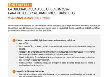DNI digital y la obligatoriedad del check-in 2026, nueva jornada organizada por la Federación de Turismo y Hostelería de Guadalajara