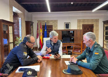 El delegado del Gobierno revisa con Policía Nacional y Guardia Civil el dispositivo de seguridad de Semana Santa