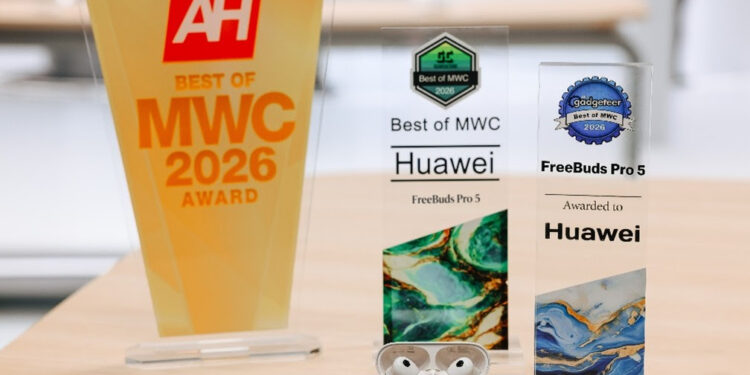 Huawei Watch GT Runner 2 y Huawei FreeBuds Pro 5 triunfan en el MWC 2026 con múltiples premios