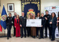 La Policía Nacional de Guadalajara entrega más de 12.000 euros a Afanion tras el éxito ciudadano de la primera Ruta 091