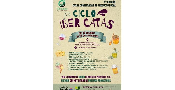 Los productos alcarreños vuelven a protagonizar las cuartas “Catas con origen” en la Fundación Ibercaja Guadalajara