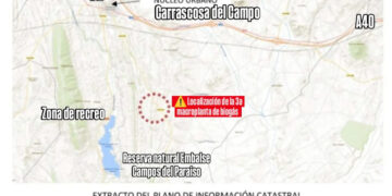 Vecinos de Campos del Paraíso denuncian una tercera planta de biometano proyectada cerca del embalse regulador de la Tubería Manchega